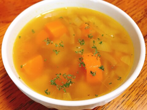 豆のカレースープ